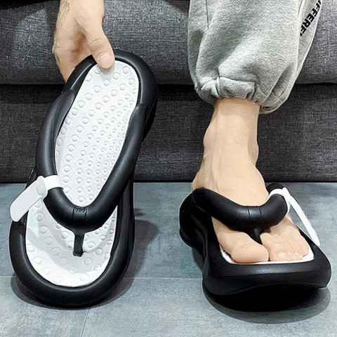 Casual Cushioning Thick-soled Trendy Couple Flip-flops