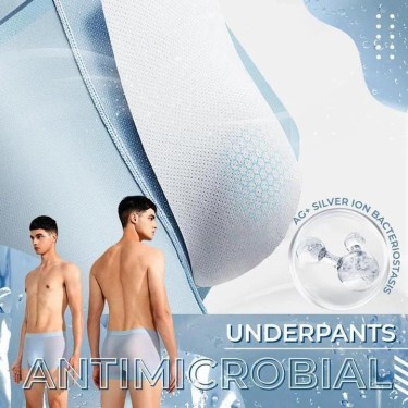 【the most comfortable underwear for summer】Men's ice silk boxer shorts underwear