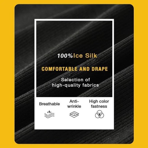 Ice Silk Wide Leg Pants