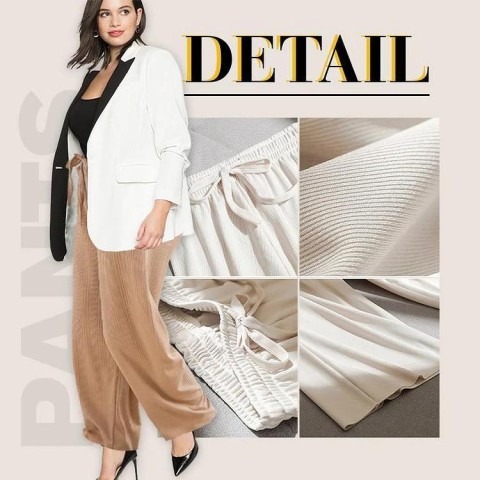 Ice Silk Wide Leg Pants