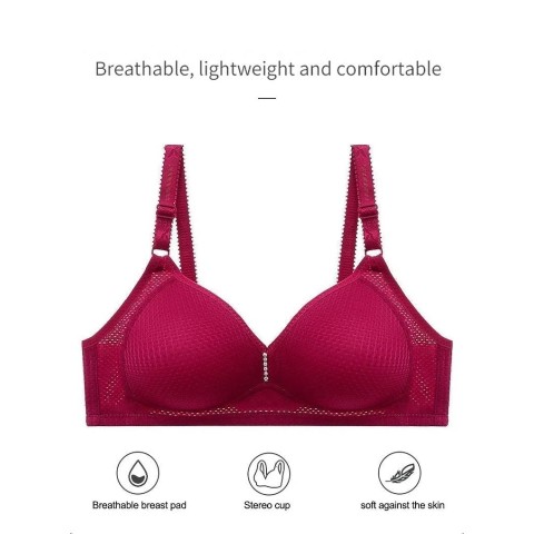 Plus size comfortable wireless bra