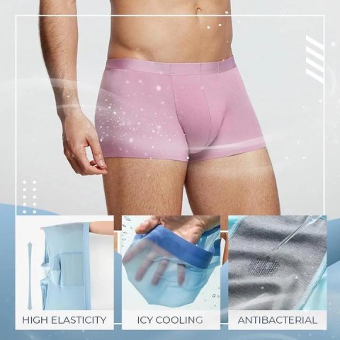 【the most comfortable underwear for summer】Men's ice silk boxer shorts underwear
