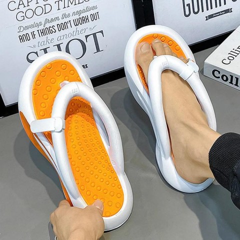 Casual Cushioning Thick-soled Trendy Couple Flip-flops