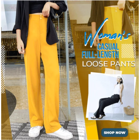 ✨Spring promotion✨Woman's Casual Full-Length Loose Pants