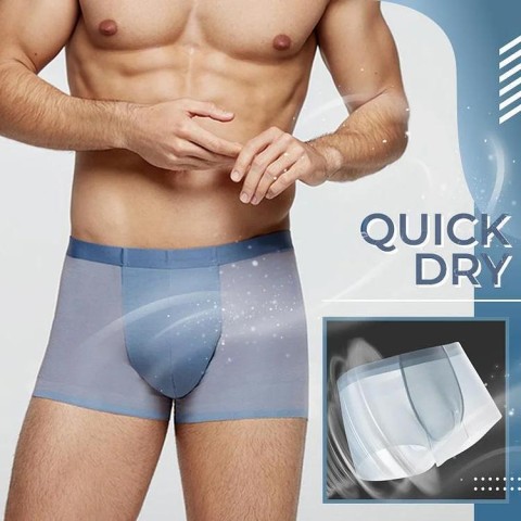 【the most comfortable underwear for summer】Men's ice silk boxer shorts underwear