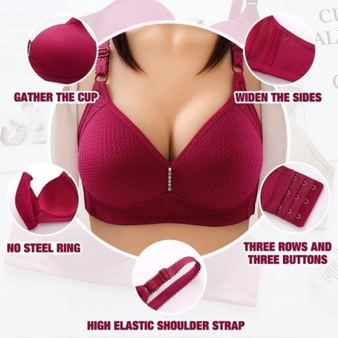 Plus size comfortable wireless bra